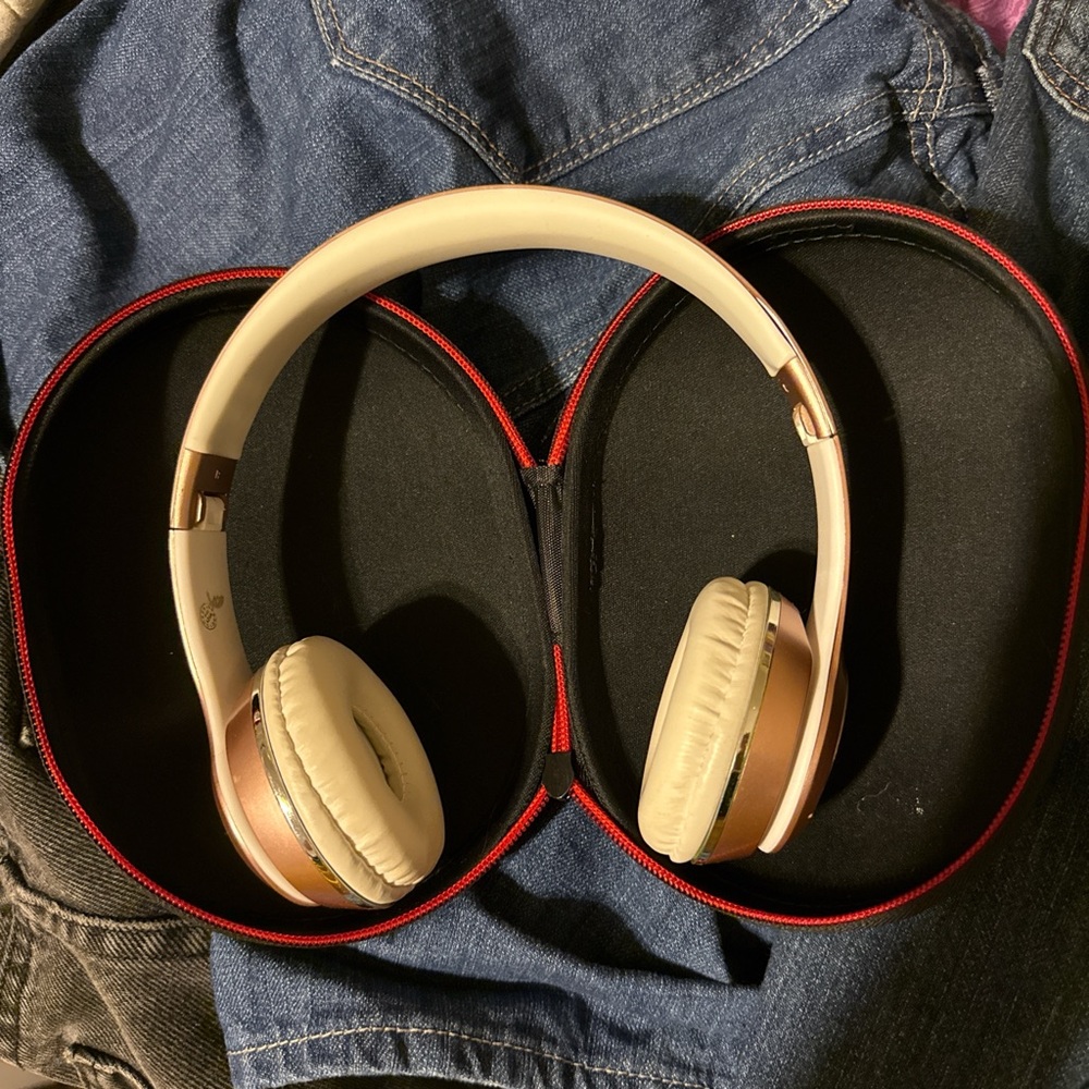 Beats by Dre Over-Ear Headphones - Gold and Cream